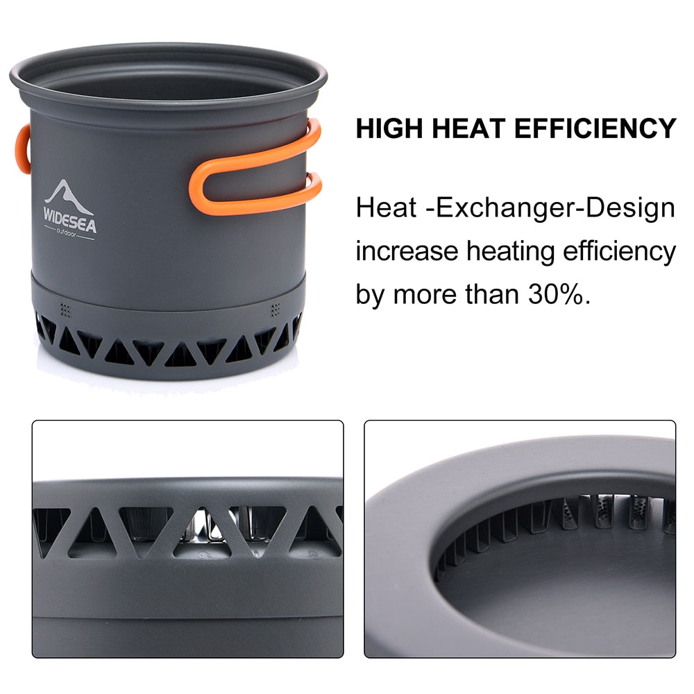 1.3L and 2.3L Camping Cookware Set
