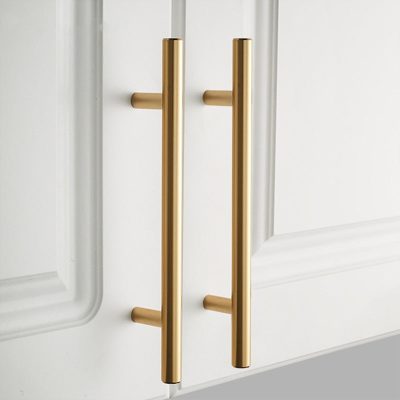 Black Gold Brushed Stainless Steel Cabinet Door Knobs