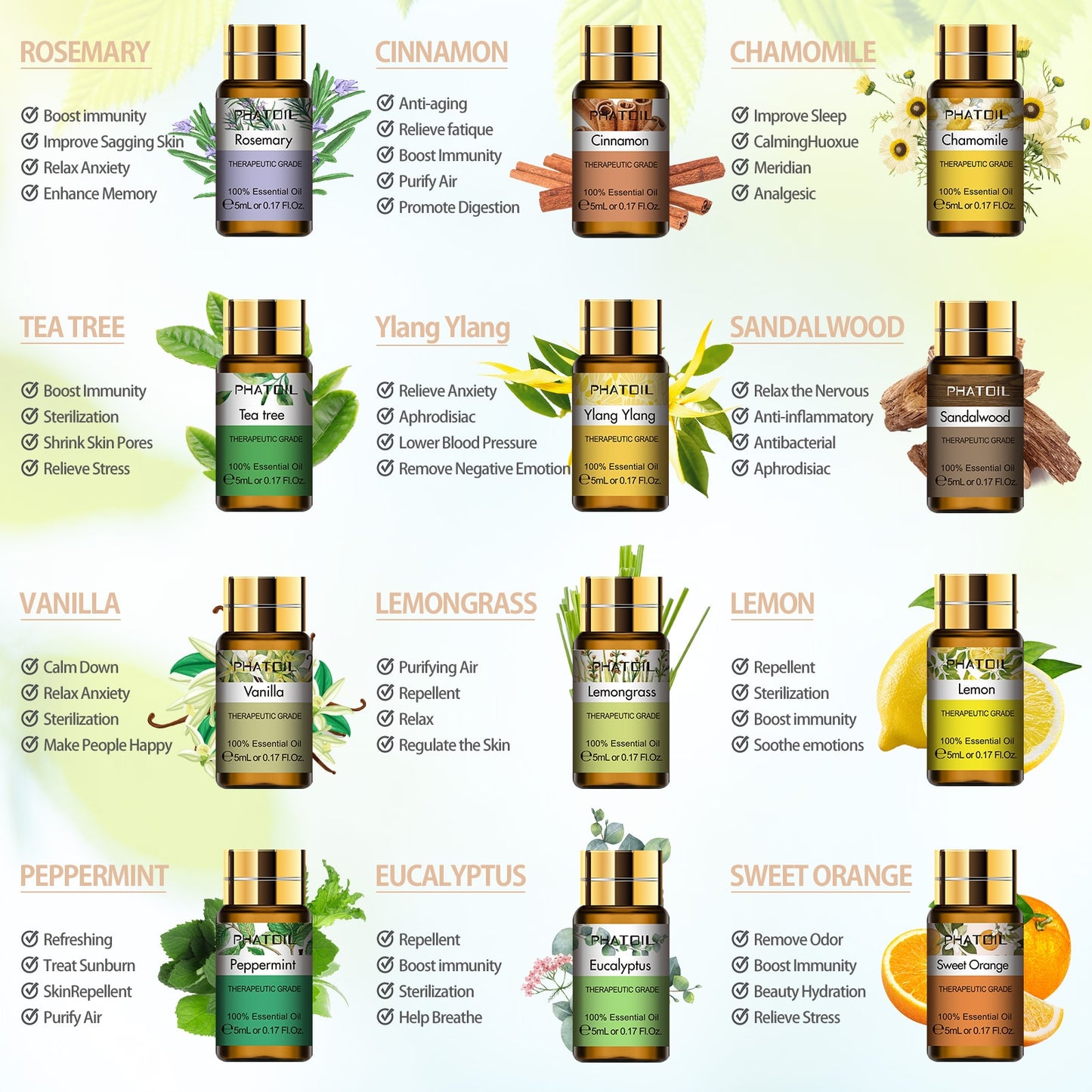 15-Piece Pure Essential Oils Set