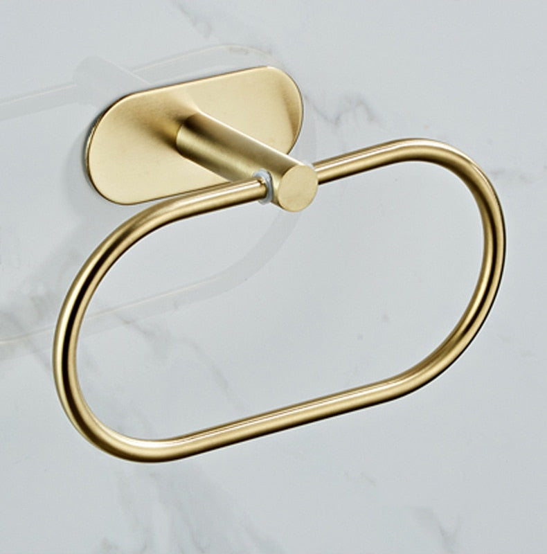 Brushed Gold Bathroom Hardware Set