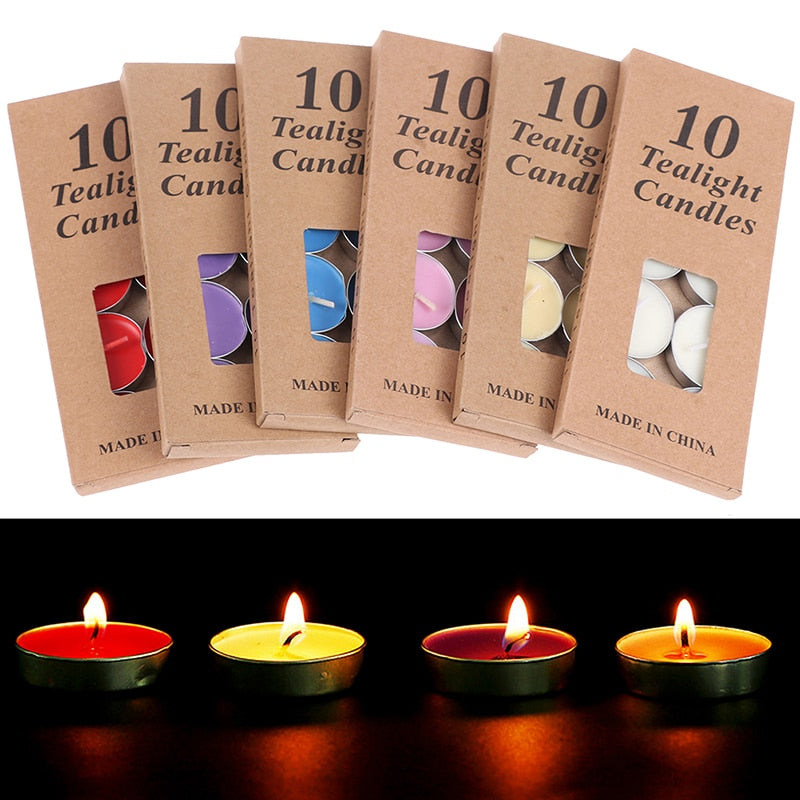 10-Piece Aromatherapy Tea Wax Candle Set