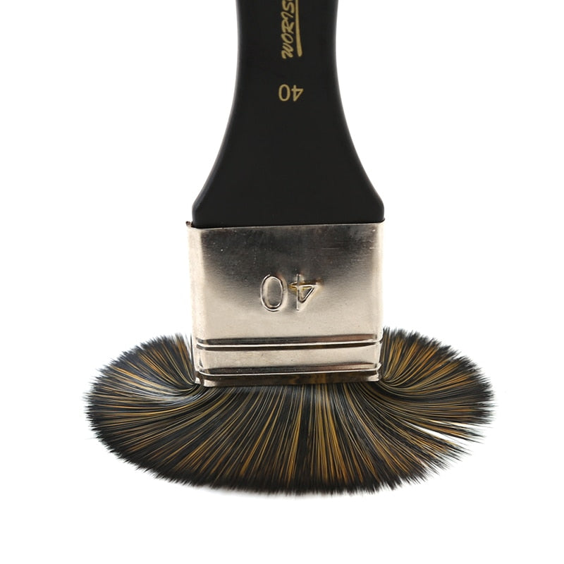 6-Piece Flat Paint Brush Set for Artists