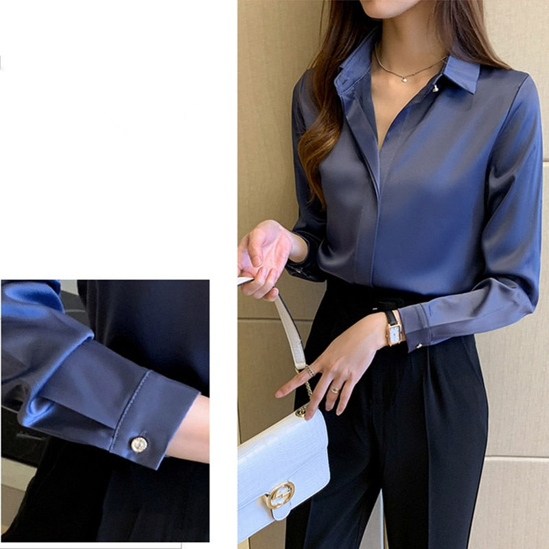 Stylish Long Sleeve Woman Blouses