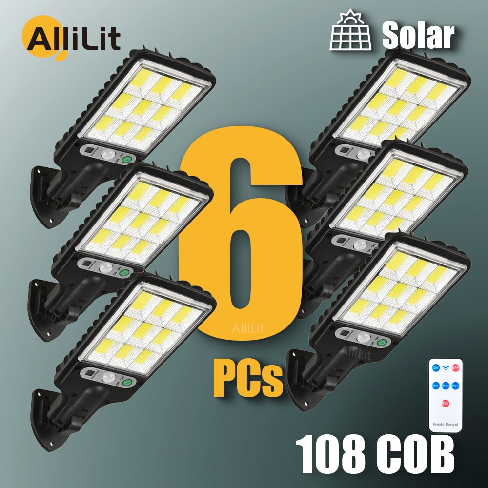 1~6PCs Solar Street Lights