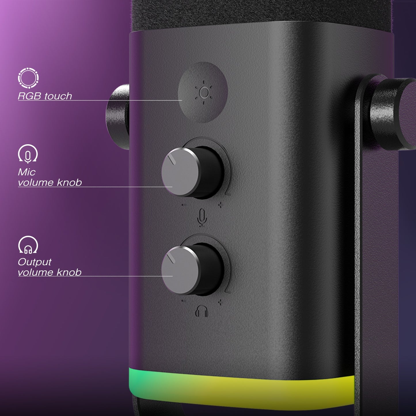 Touch Mute Dynamic Microphone