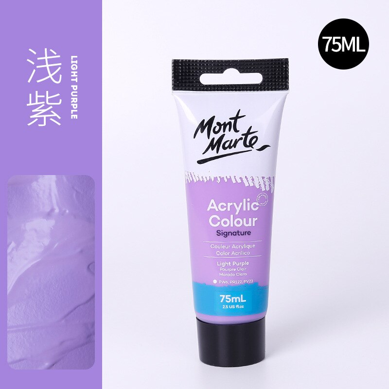 24 Colors of Premium 75ml Acrylic Paint