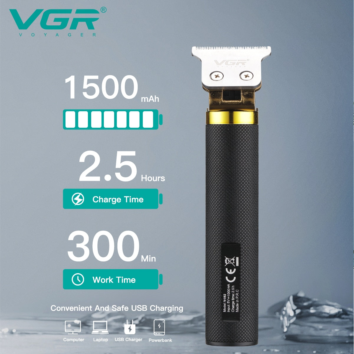 VGR Professional Hair Clipper T9