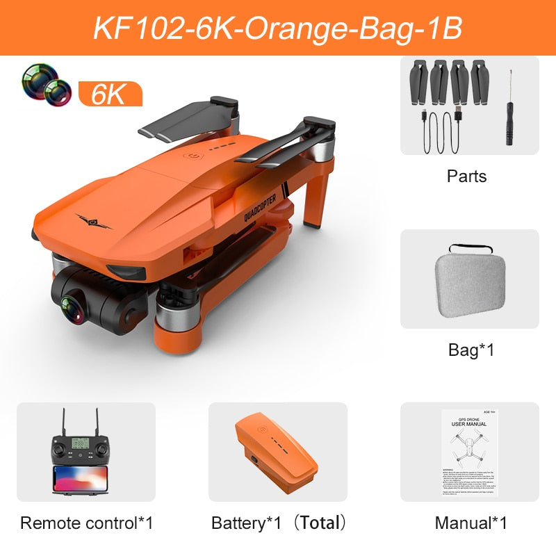 KF102 GPS Drone and 8K Camera