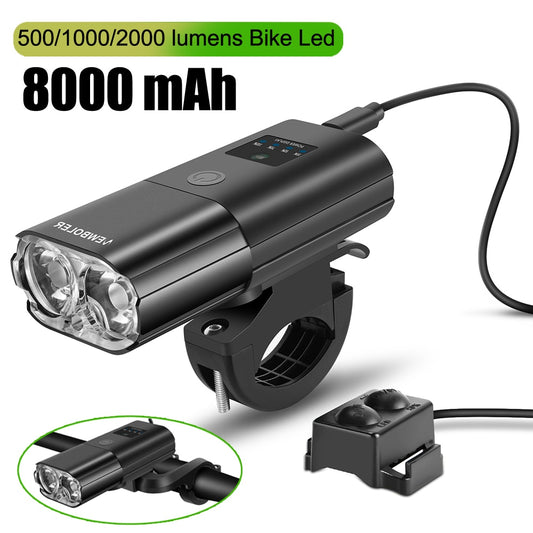 1000Lumen 4000mAh Bike Headlight Power Bank