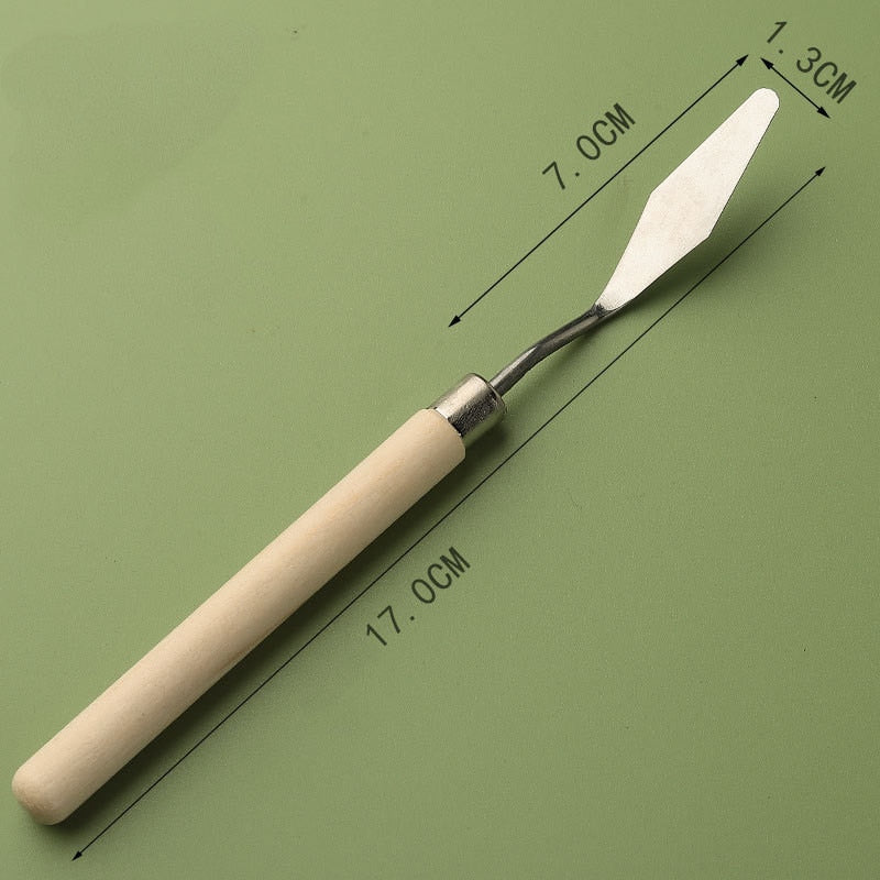 Stainless Painting Spatula Palette Scraper Set