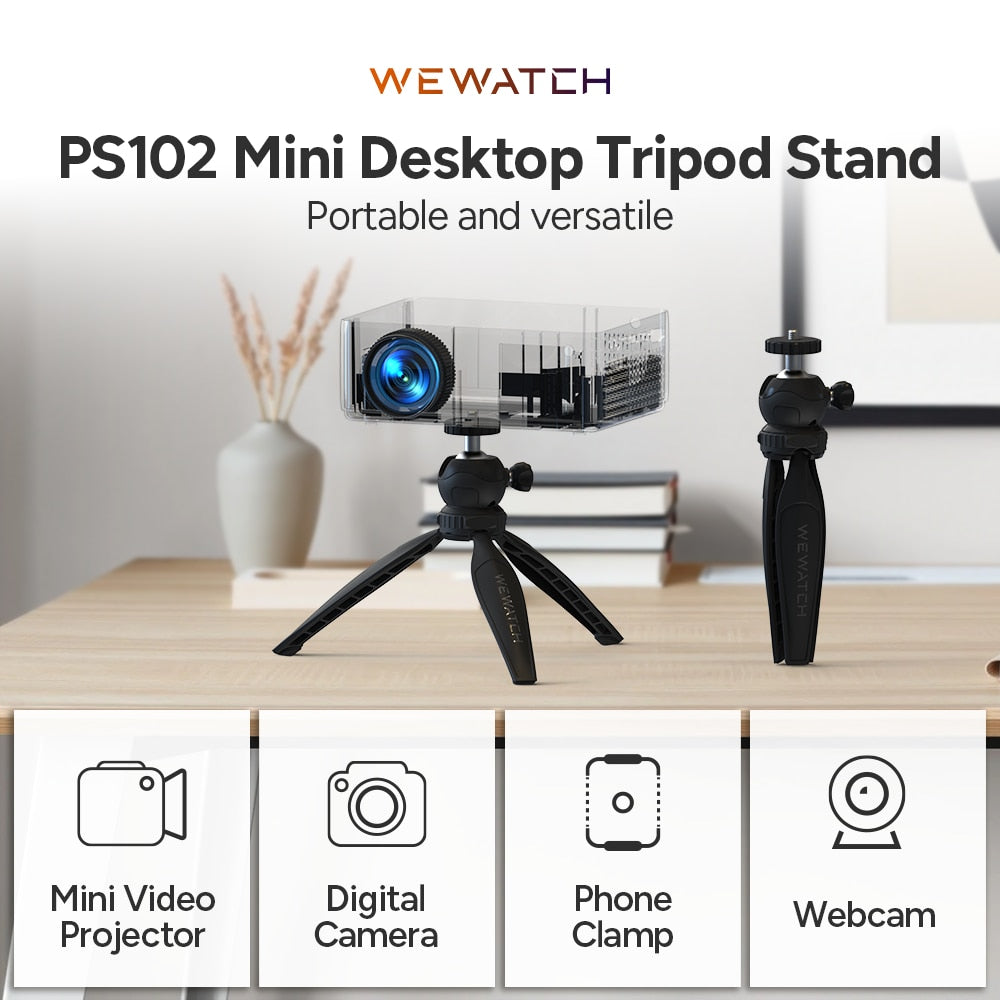 WEWATCH PS102 Mini Projector Tripod Stand