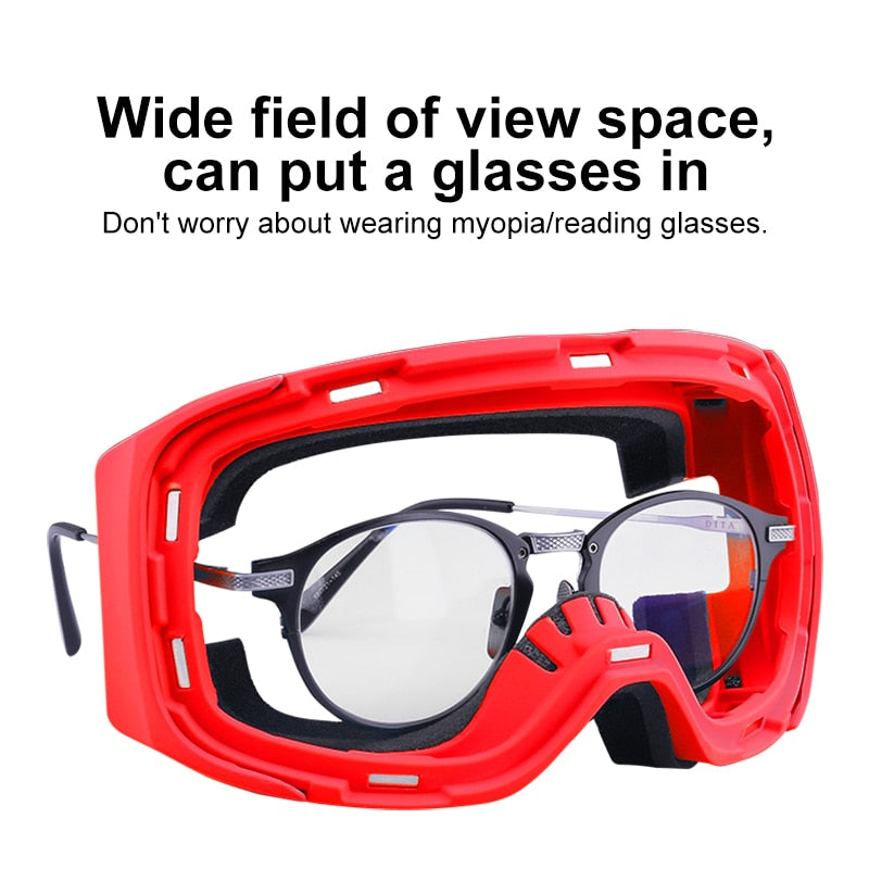UV400 Protection Snowmobile Outdoor Skiing Glasses