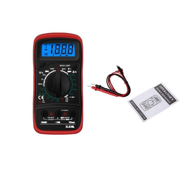 LCD Backlight Portable AC/DC Ammeter