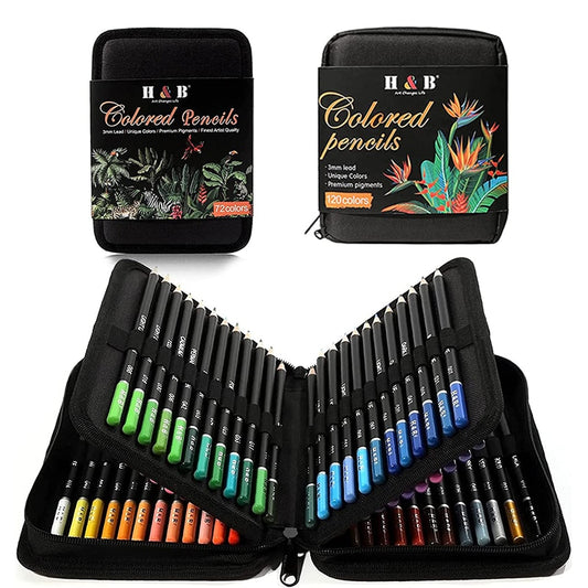 72/120 Colored Pencils Kit