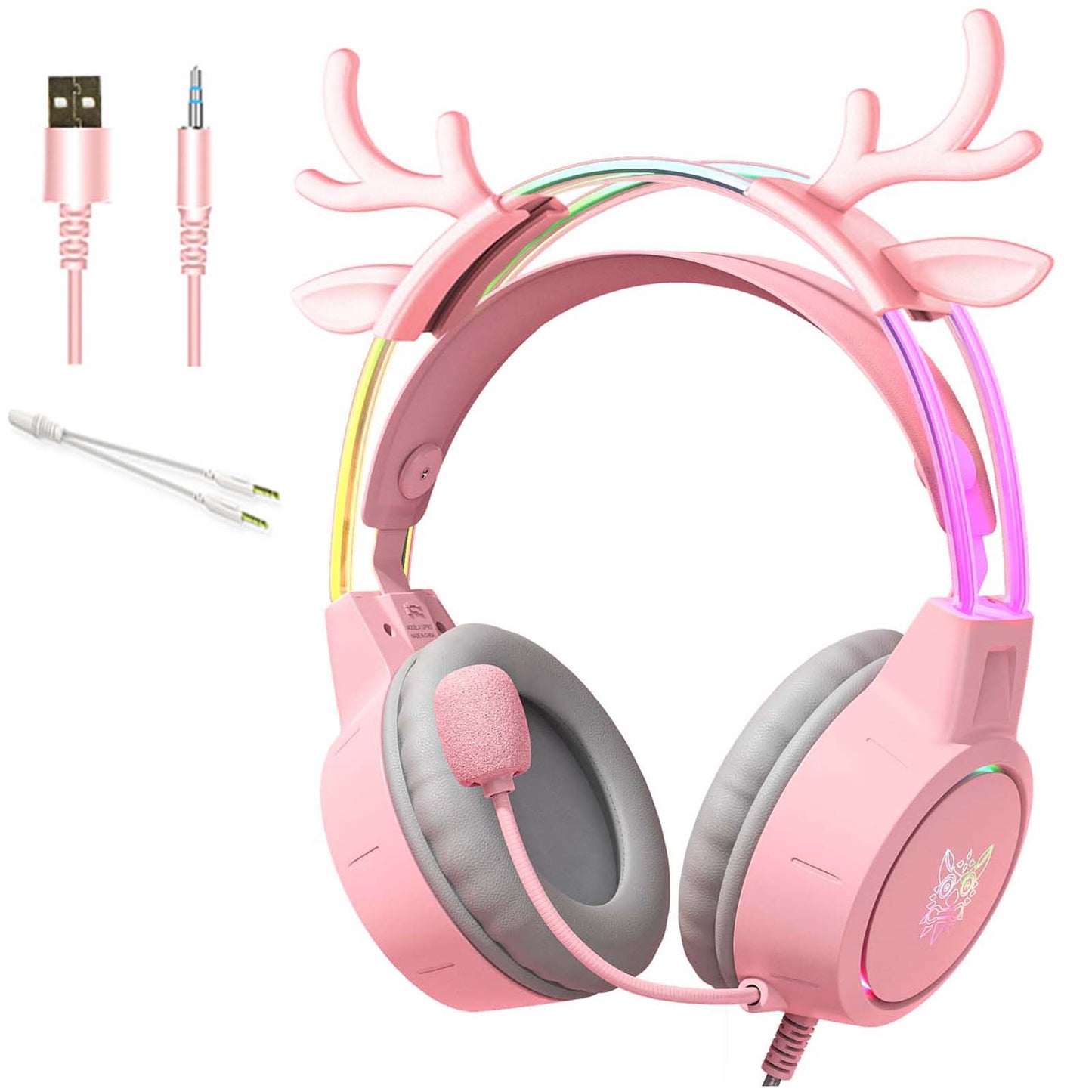 RGB Light Cat Ear Gaming Headphones