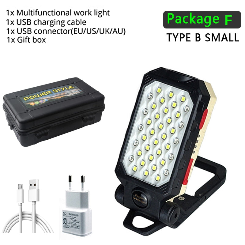 LED COB Rechargeable Magnetic Work Light