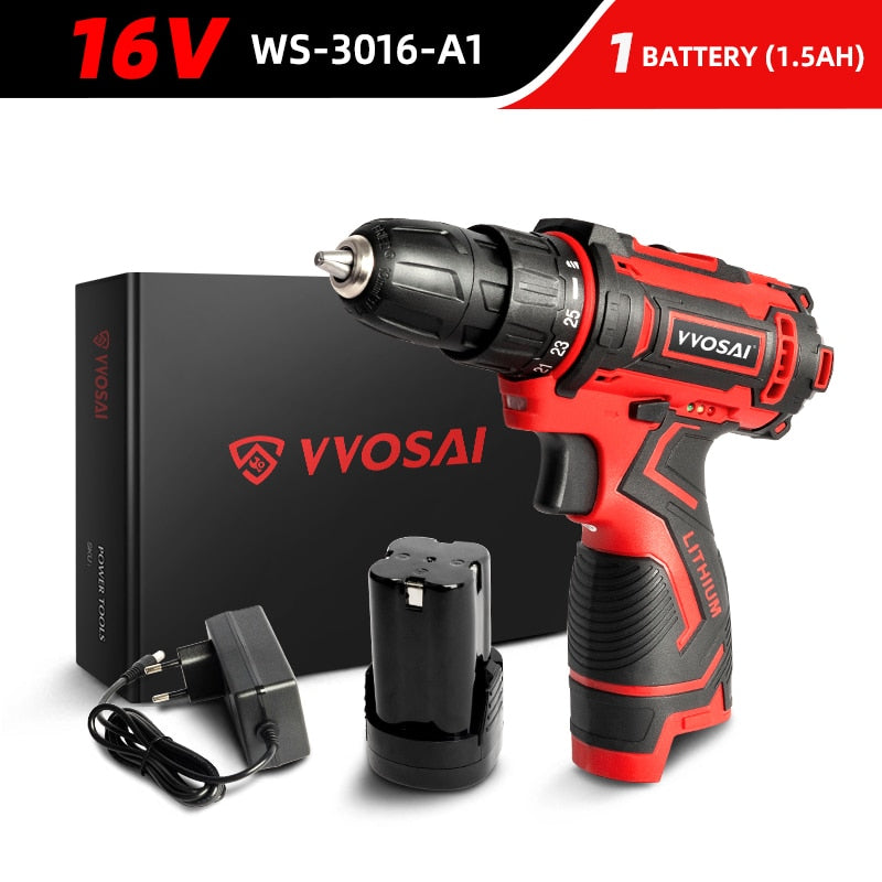 WOSAI Cordless Drill Electric Screwdriver