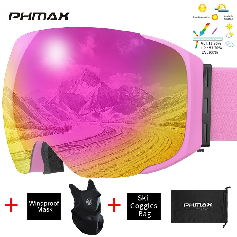 UV400 Protection Snowmobile Outdoor Skiing Glasses