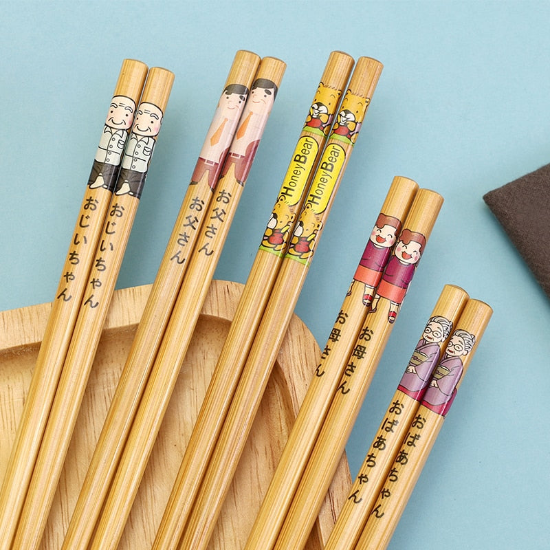 5Pairs of Japanese Non-Slip Chopsticks