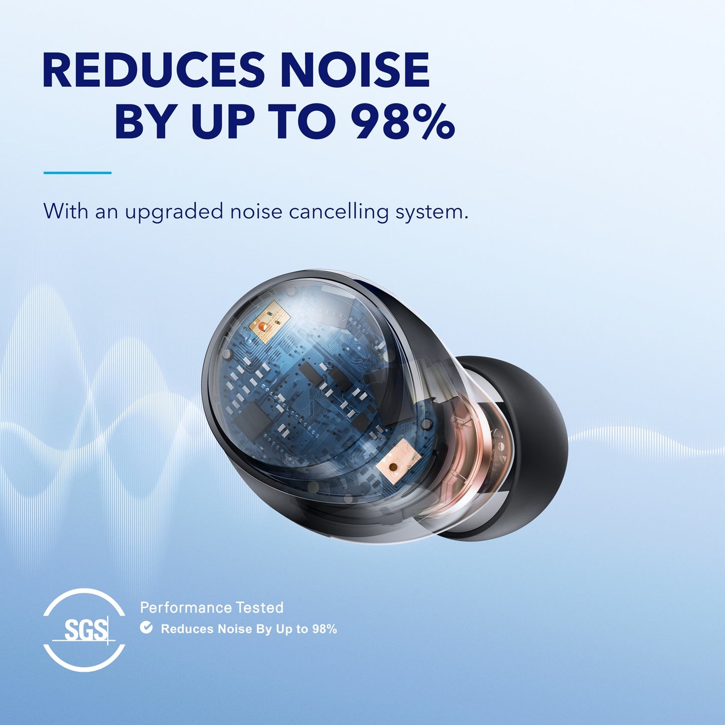 A40 Adaptive Active Noise Cancelling Wireless Earbuds