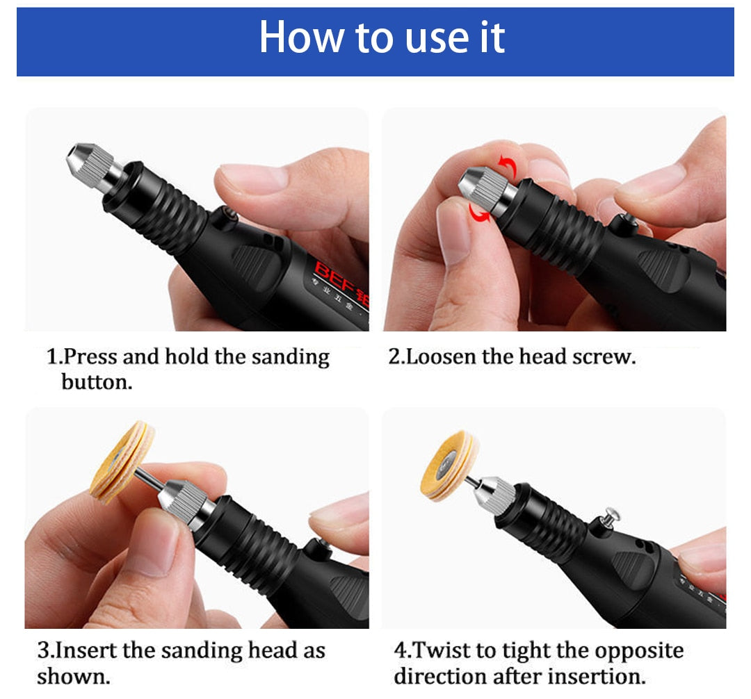 12V Mini Drill Electric Carving Pen