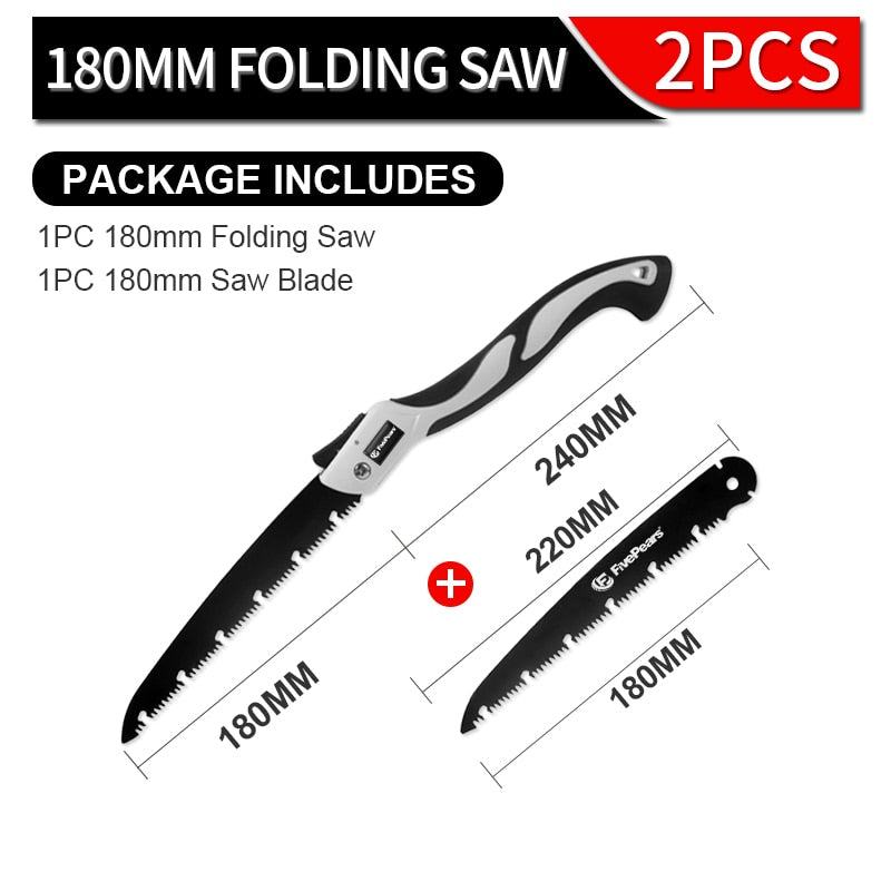 FivePears Portable Folding Hand Saw
