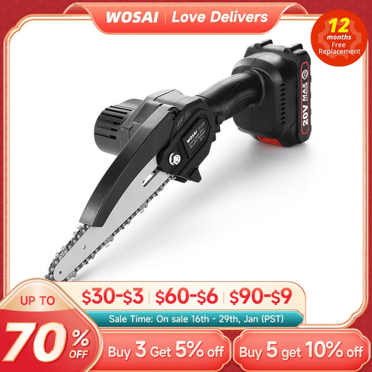 WOSAI 20V MT-Series Brushless chain saw Cordless