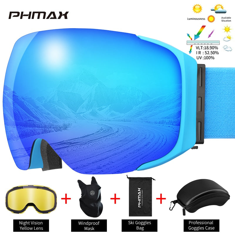 UV400 Protection Snowmobile Outdoor Skiing Glasses