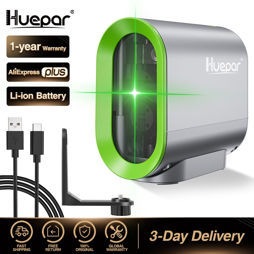 Professional Huepar 2 lines Self-leveling Laser Level &amp