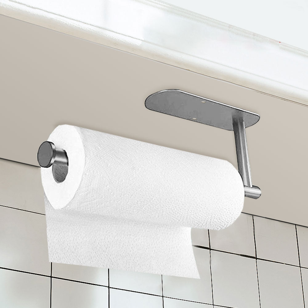 Punch-Free Stainless Steel Paper Towel Holder