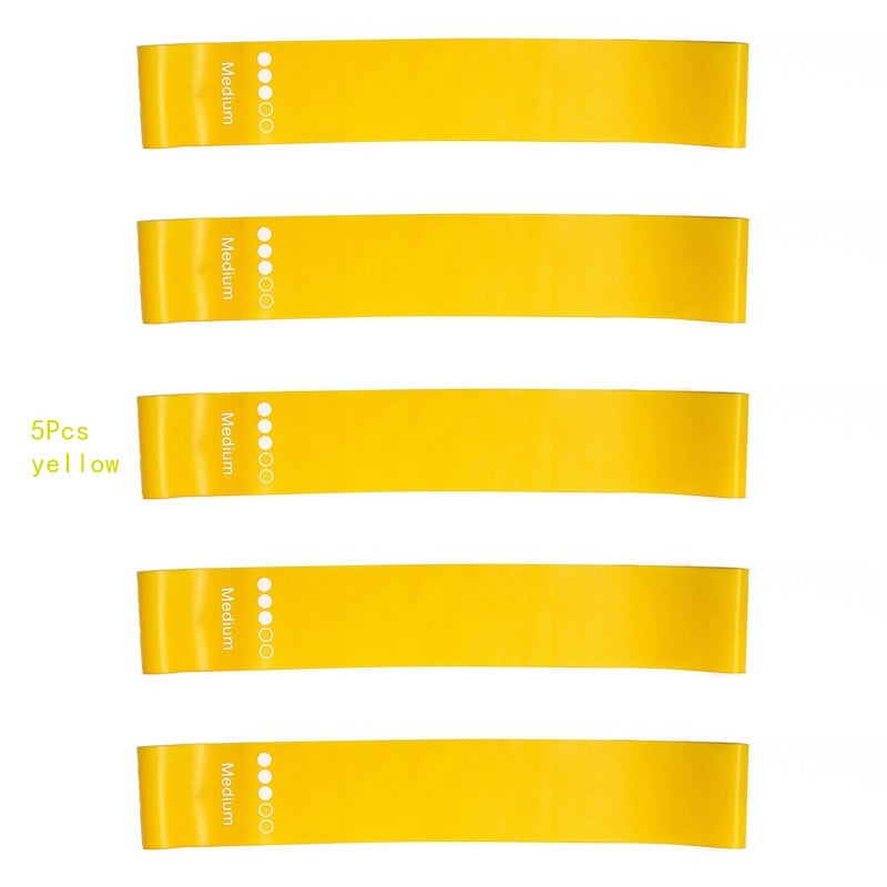 5Pcs/Set Yoga Resistance Rubber Bands
