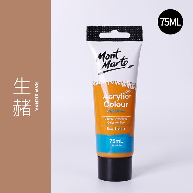 24 Colors of Premium 75ml Acrylic Paint