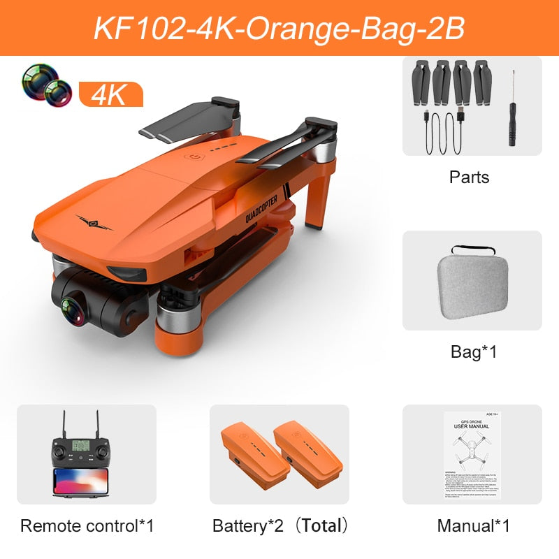 KF102 GPS Drone and 8K Camera