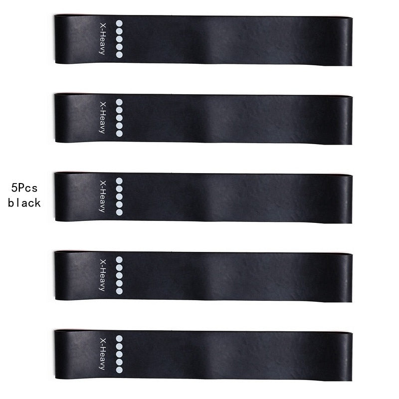 5Pcs/Set Yoga Resistance Rubber Bands