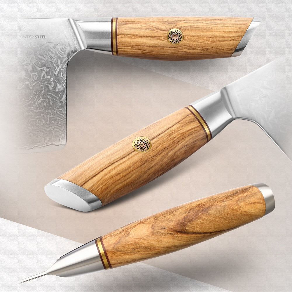 XINZUO 1-8pcs Kitchen Knife Set