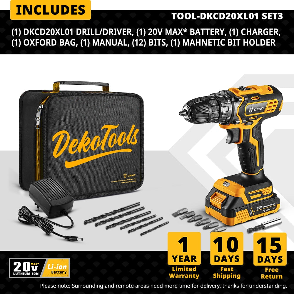 Powerful Cordless Drill Power Tools
