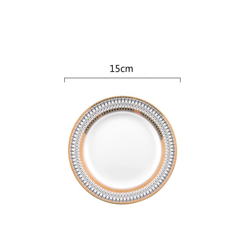 Stripe Design Dinner Plate Set