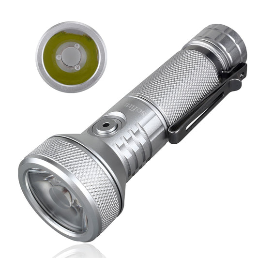 USB-C Rechargeable, 21700 LED Flashlight