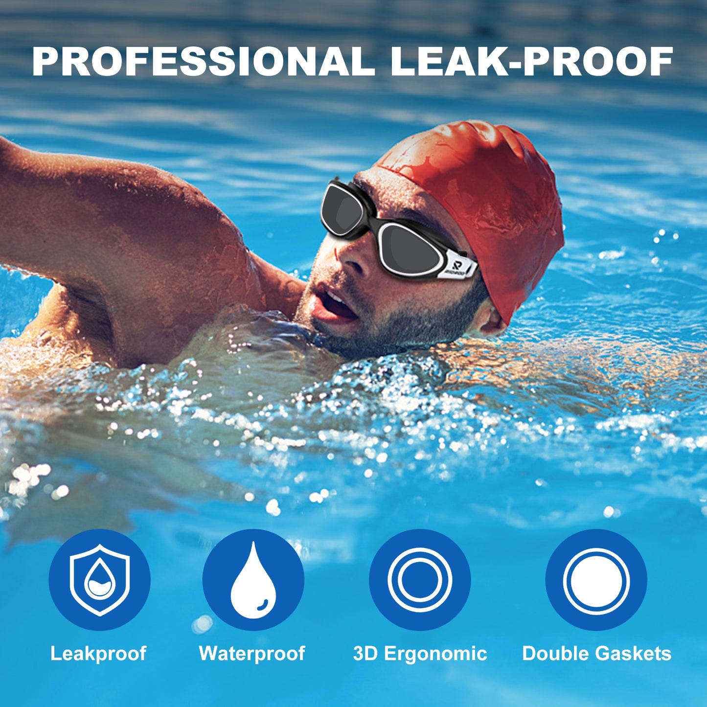 UV Protection Lens Swimming Goggles