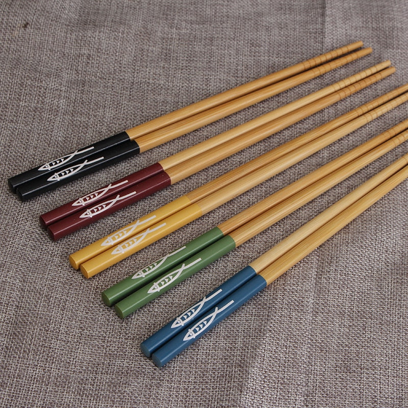 5Pairs of Japanese Non-Slip Chopsticks