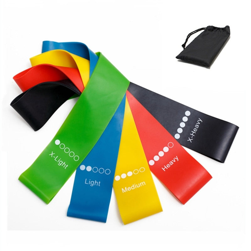 5Pcs/Set Yoga Resistance Rubber Bands