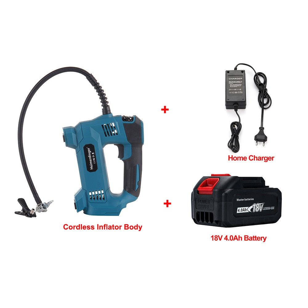 18V Lithium Battery Powered Cordless Electric Air Pump