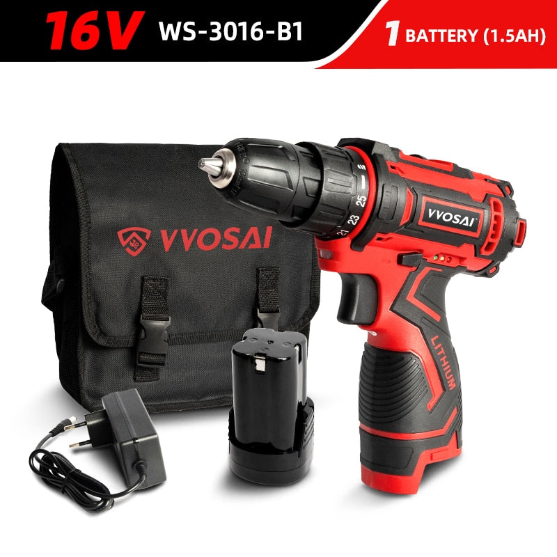 WOSAI Cordless Drill Electric Screwdriver