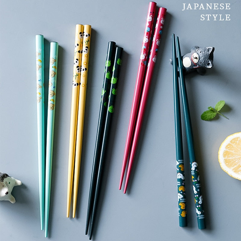 5Pairs of Japanese Non-Slip Chopsticks