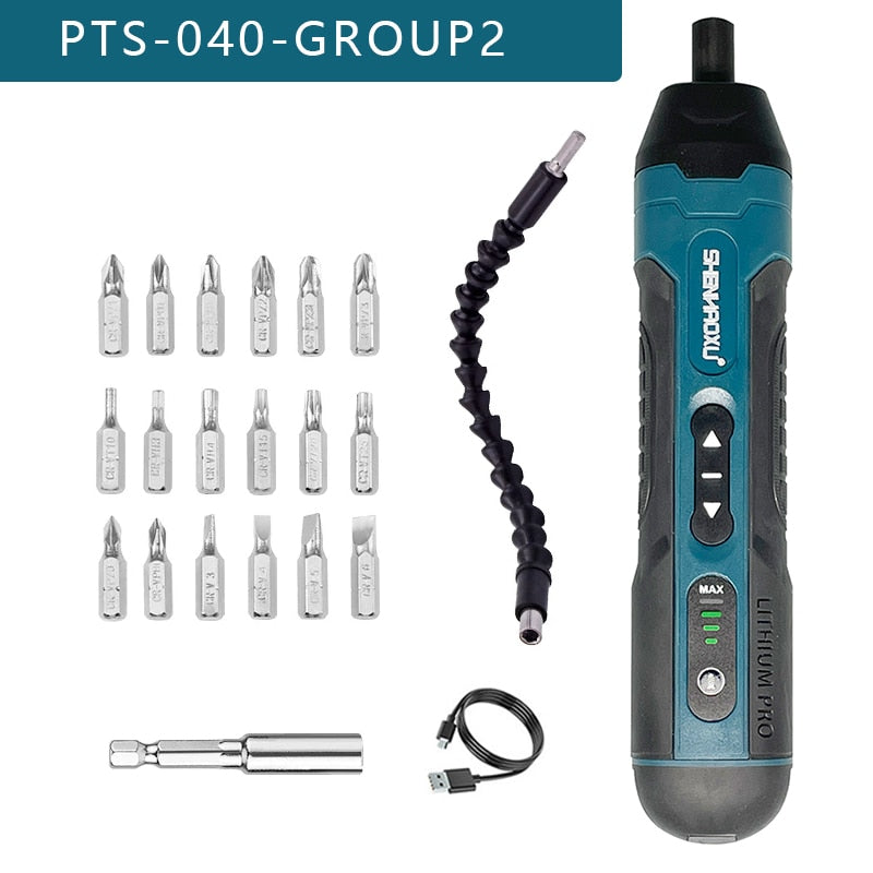 Cordless Electric Screwdriver Rechargeable 1300mAh
