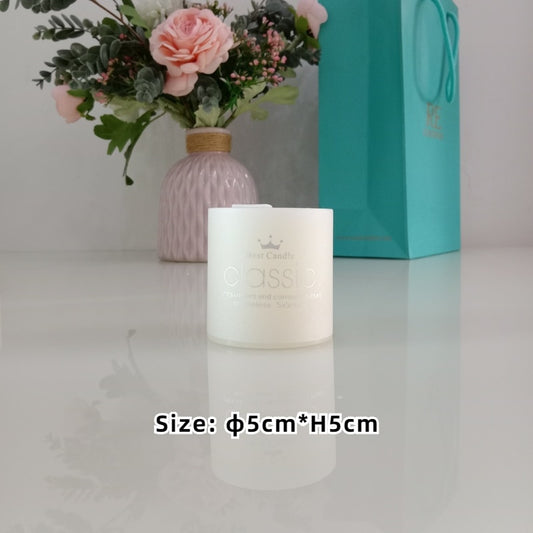 Unscented Ivory White Pillar Candles
