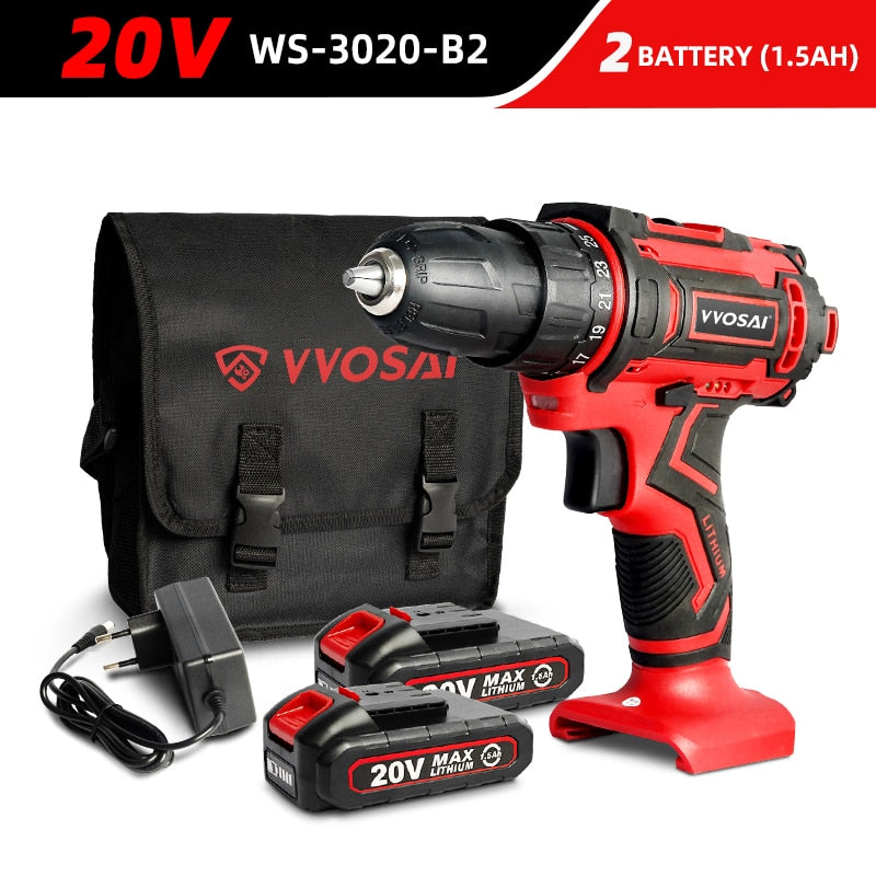 WOSAI Cordless Drill Electric Screwdriver