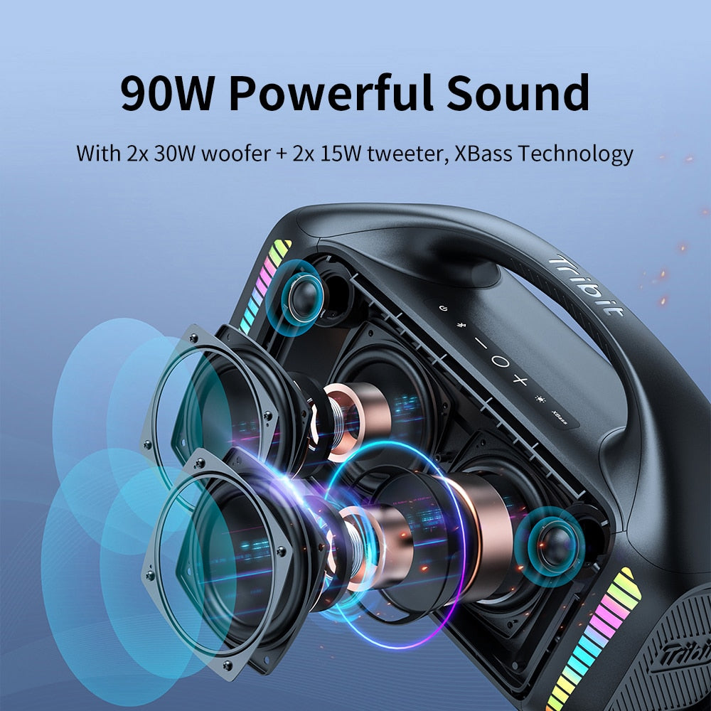 90W Portable Bluetooth Speaker