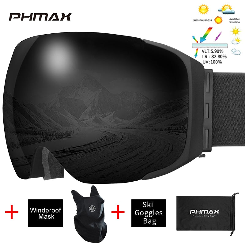UV400 Protection Snowmobile Outdoor Skiing Glasses