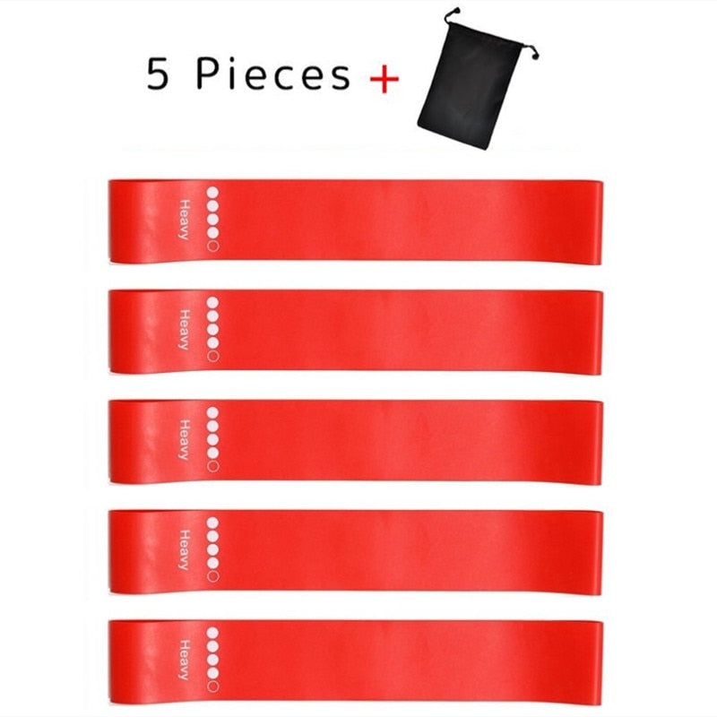5Pcs/Set Yoga Resistance Rubber Bands